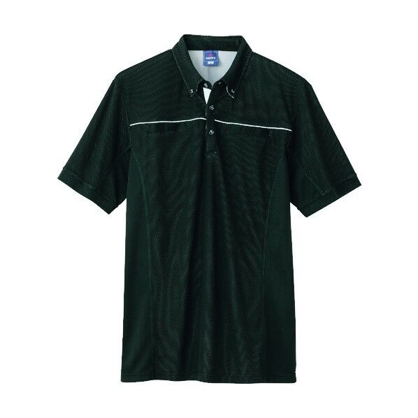 半袖ポロシャツ（男女兼用） 010ブラック L 551044 1