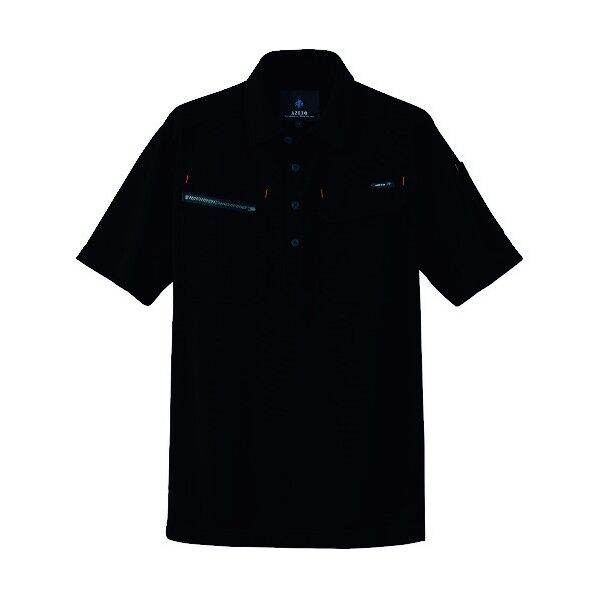 半袖ポロシャツ(男女兼用) 010ブラック 5L 10609 1