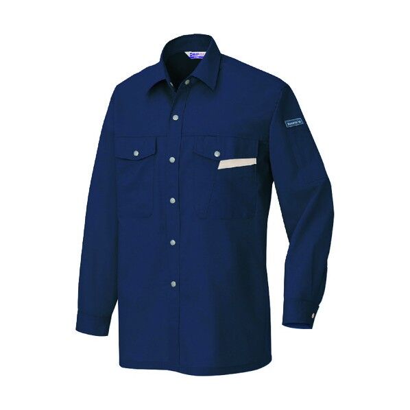 長袖シャツ(薄地)(男女兼用)AZ965-008ネイビーLL 008ネイビー LL 965 1