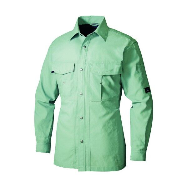 長袖シャツ(男女兼用)アジトブロスナインAZ1635-005アースグリーン5L 005アースグリーン 5L 1635 1