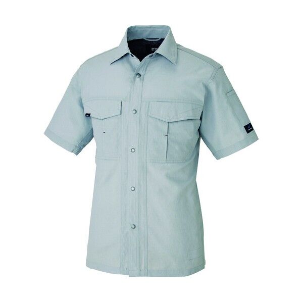 半袖シャツ(男女兼用)アジトブロスナインAZ1637-003シルバーグレーS 003シルバーグレー S 1637 1