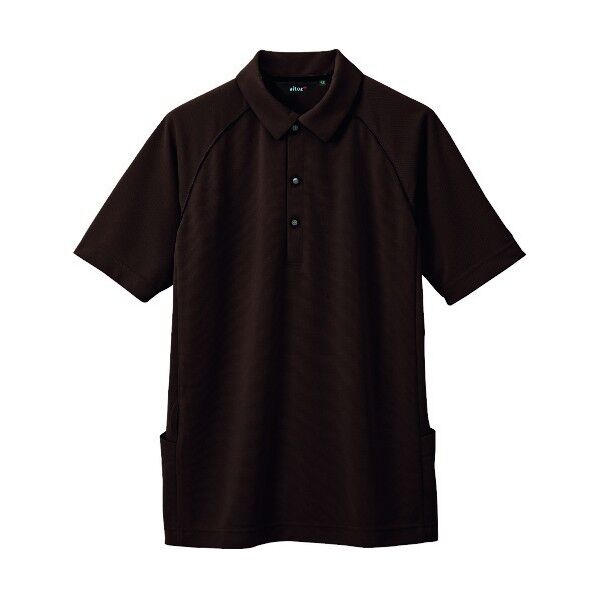 バックサイドポケット付半袖ポロシャツ（男女兼用） 022ブラウン 3L 7663 1