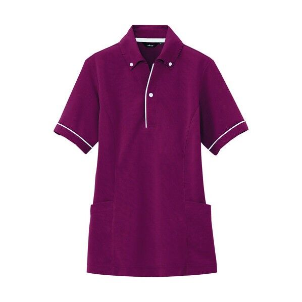 サイドポケット半袖ポロシャツ（男女兼用） 039ワイン 4L 7668 1