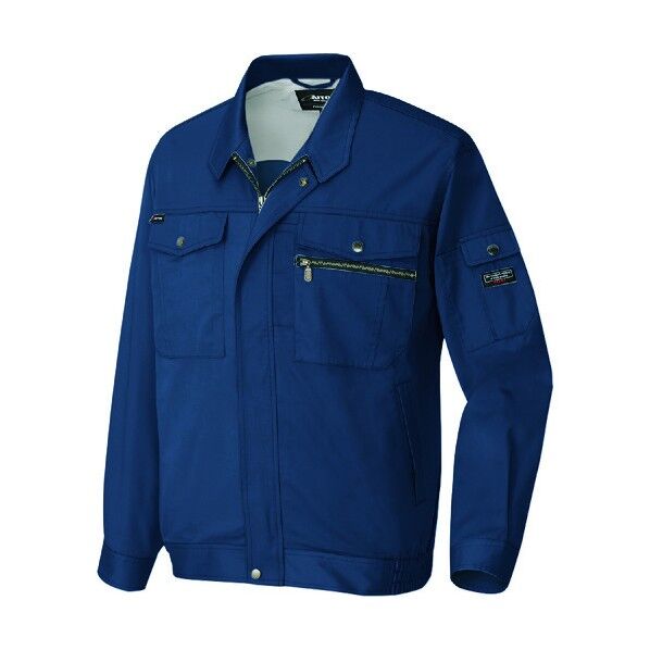 長袖サマーブルゾン（男女兼用） 008ネイビー L 3230 1