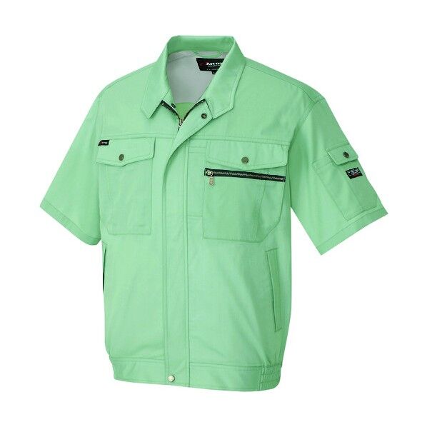 半袖ブルゾン(男女兼用)AZ3232-015グリーンL 015グリーン L 3232 1