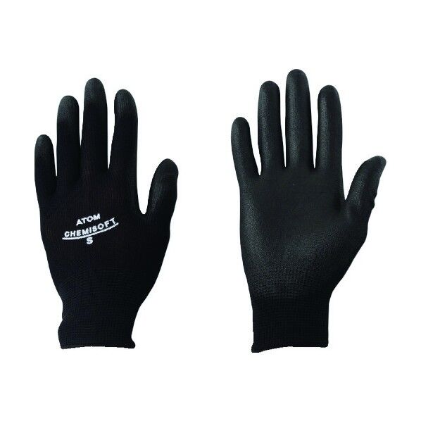 ウレタン背抜き手袋 ケミソフトブラック