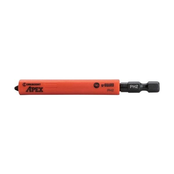 APEX TOOL GROUP社 U-GUARD 安全スリーブ付きドライバービット PH2 マグネット仕様 CAUMB3BPH2 2本