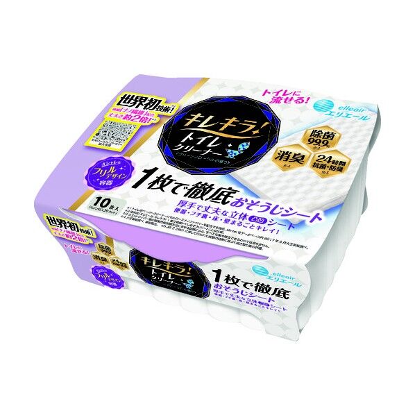 キレキラ トイレクリーナークリーンフローラル本体10枚 733770 12個