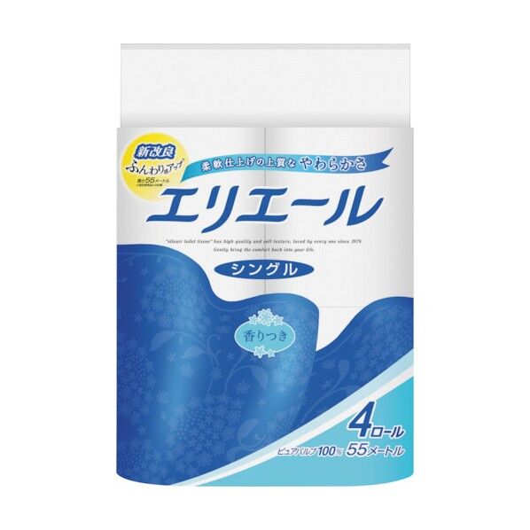 トイレットティシュー4R(シングル) 823282 24点