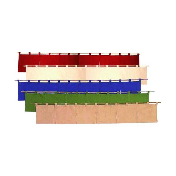 カウンターのれん 綿麻無地 001-09 ボルドー YHV0601 1点