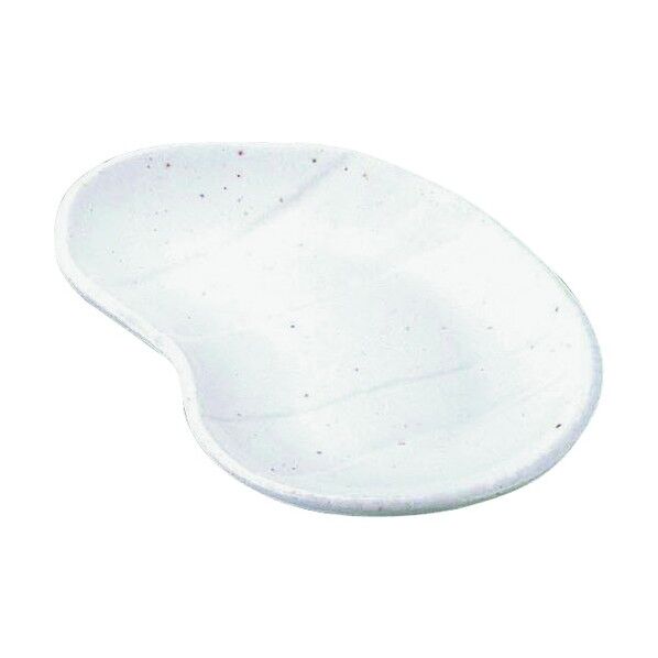 エムズジャパン 白釉ソラ豆型取皿 T03-124 RTLE501 1個