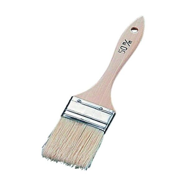 松田栄 木柄 厚口ケーキ平ハケ (豚毛) 60mm 60mm WHK0960 1個