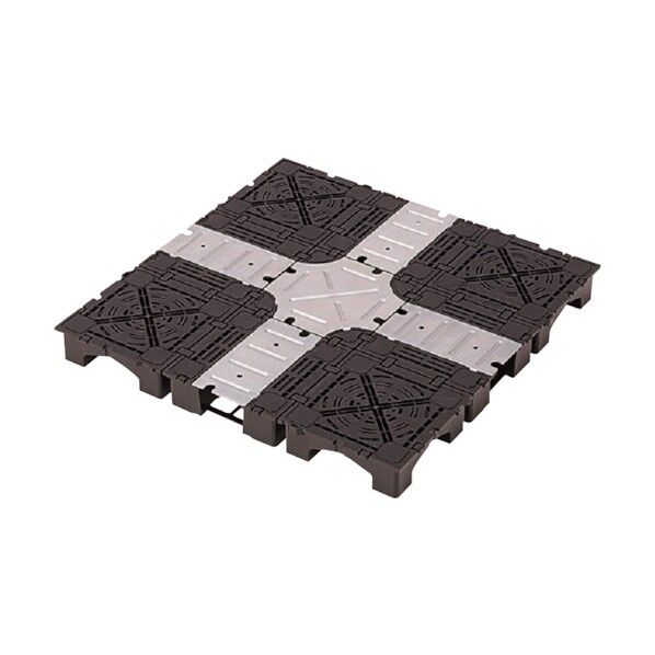 クリーンOAフロア ピットTN-50 ☆配線溝一体型 500mm×500mm 高さ50mm 299762 4枚