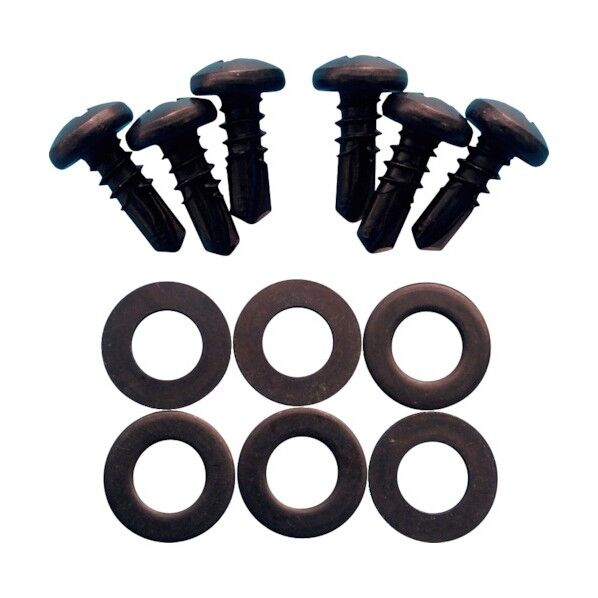 バーカット取付用ビス (6ヶ入) M5X13 SUS黒色 80000900 6個