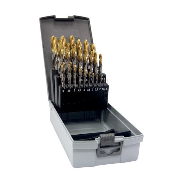 グーリング ハイスストレートシャンク トップコーティングドリルセット(24本)