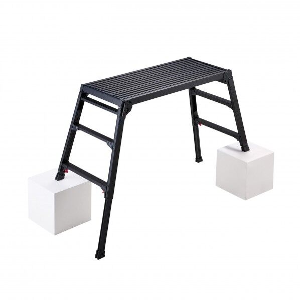 ※法人専用品※BLACK LABEL 脚部伸縮足場台/Black Label ブラック DRSWB-1000 1台...