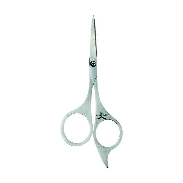 ステンレス製髭はさみ 全長:124mm シルバー G-2102