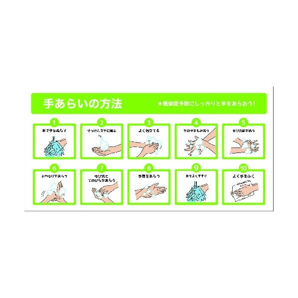 TA-01 手洗いの方法 ポリセーム 300x600 6300004284 1点