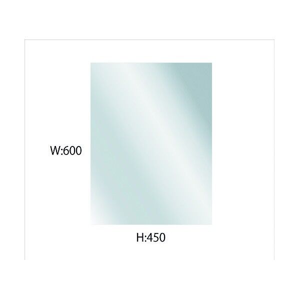アクリルミラー H600mm x W450mm 厚み2mm 6300004413 1点