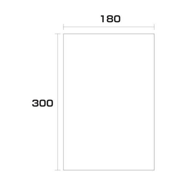 ポリエチレン袋 厚み0.02 2000枚 180幅x長さ300mm 6300004850 2000枚