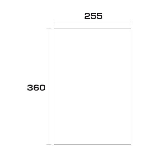 ポリエチレン袋 厚み0.02 1000枚 255幅x長さ360mm 6300004860 1000枚