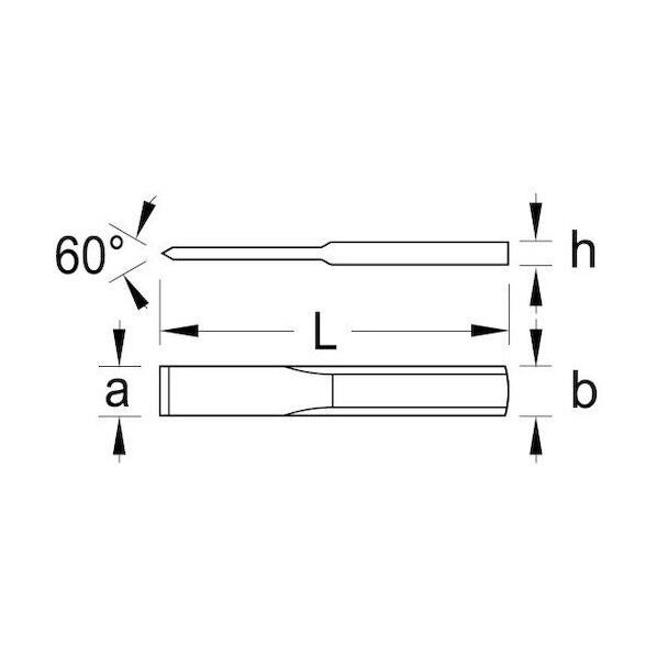 GEDORE 平タガネ(薄型) 240mm 1