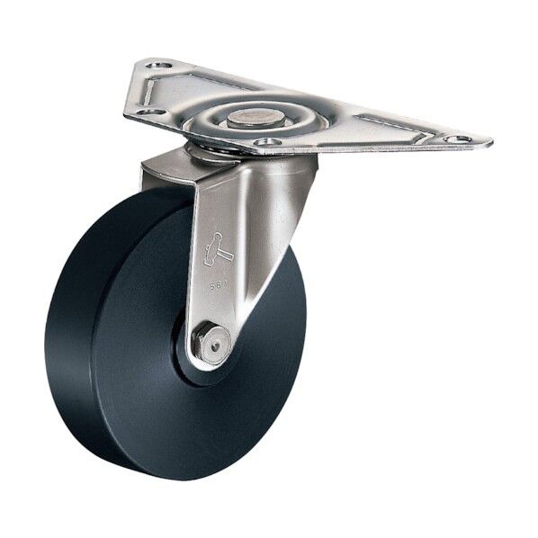 オールステンレスコーナーE型自在MCナイロン車100mm 220S0E-MC100 1