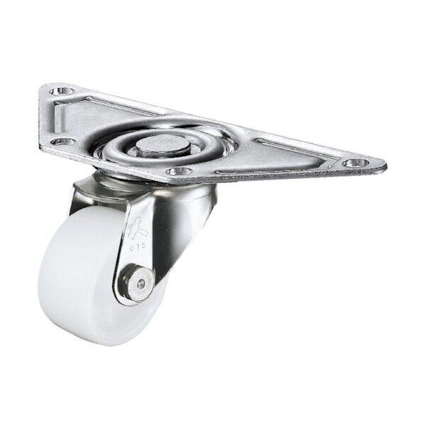 オールステンレスコーナーキャスター 自在 ナイロン車