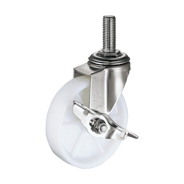 オールステンレスＥ型ねじ込みＳＰ付ナイロン車８５ｍｍ 315EA-N85 1