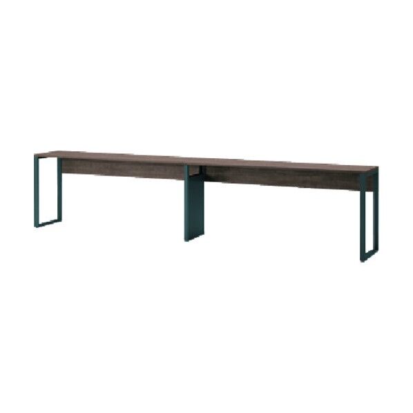 ノットワークハイテーブル片面D600 天板ノルディックバーチ・脚サテンブラック JWL-186GLH-TN 1点