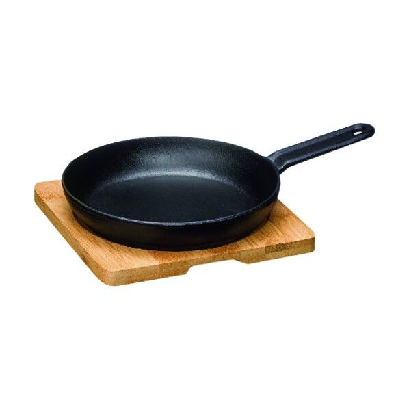 オツマミスキレット 竹台付 15cm POT0201 1個