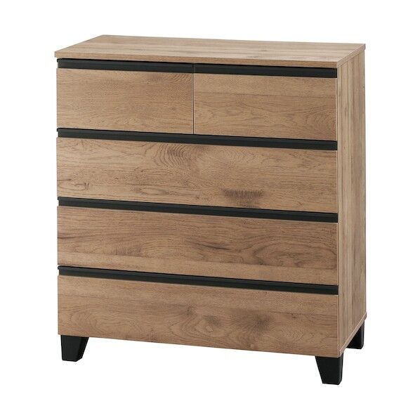 288629 ウッドチェスト 脚付き 790×390×880 アッシュブラウン WCHL-790-ABR (288629) 1点