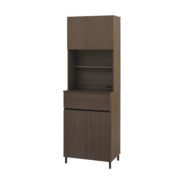 296029 キッチンキャビネット ウォールナット KCB-590H-WN 1点