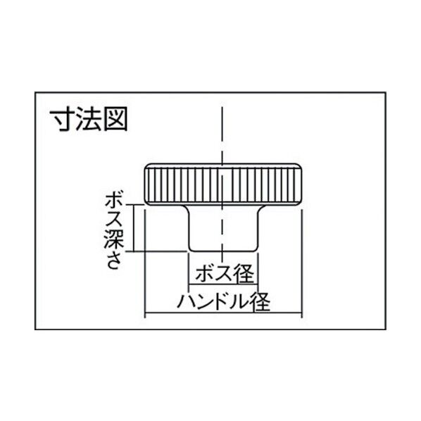 小型アルミニウムハンドル車 握りなし・センター穴タイプ