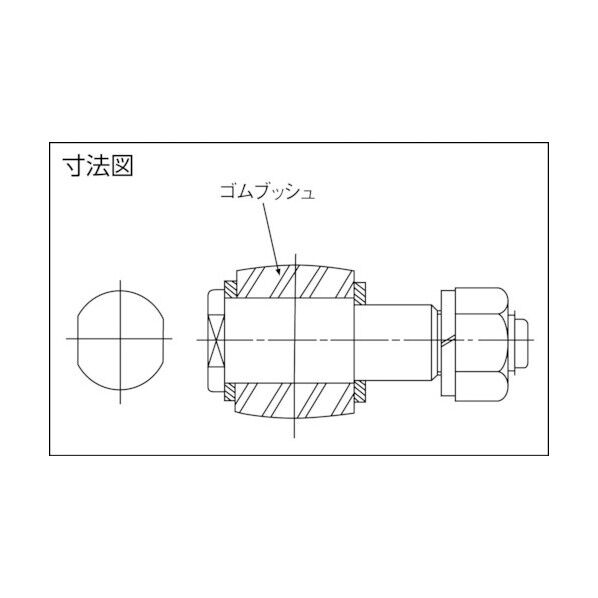 フランジ形タワミ軸継手 部品(ゴムブッシュ) CL2GOMU 1点