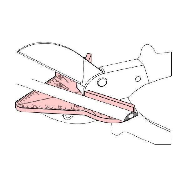 モールカッター用45°ガイド