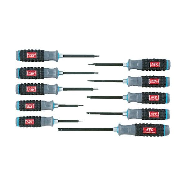 樹脂柄ボールポイントヘキサゴンドライバセット(10本組)