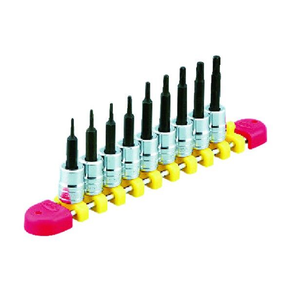 6.3sq.T型トルクスビットソケットセット(9個組)