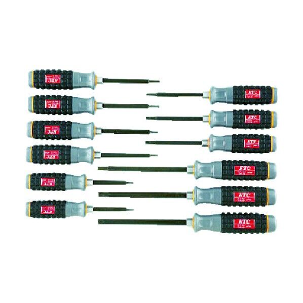 樹脂柄T型トルクスドライバセット TD1T12 12本組