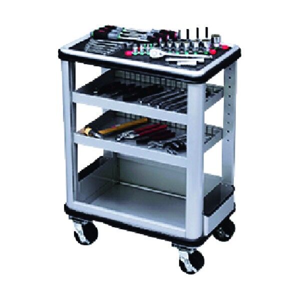 ツールステーションセット(一般機械整備用)固定式2段トレイ