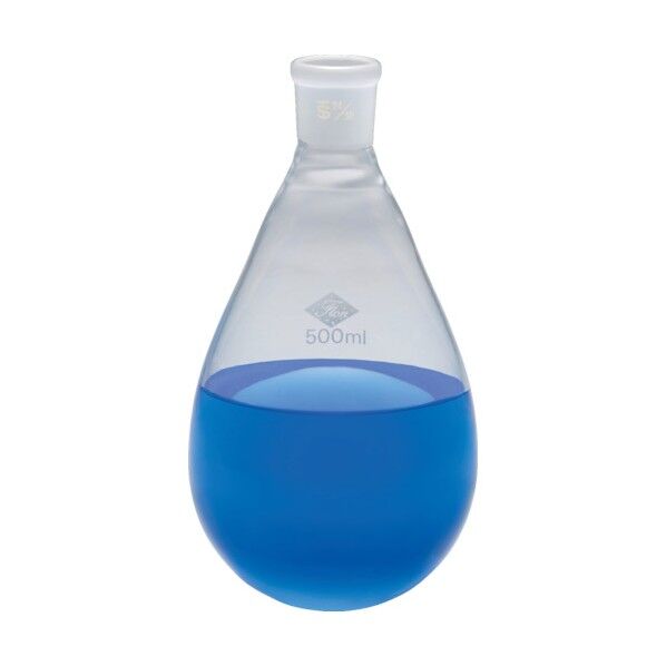 フッ素樹脂ナノコート内面摺合せナス型フラスコ500ml
