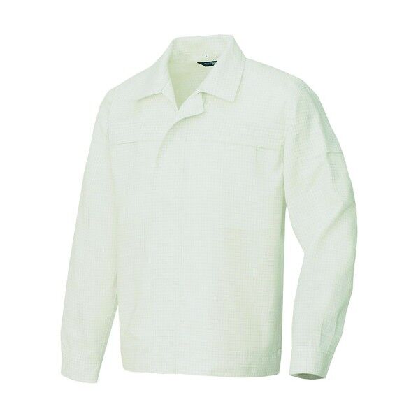 長袖ブルゾン(男女兼用) 001ホワイト S 6410 1