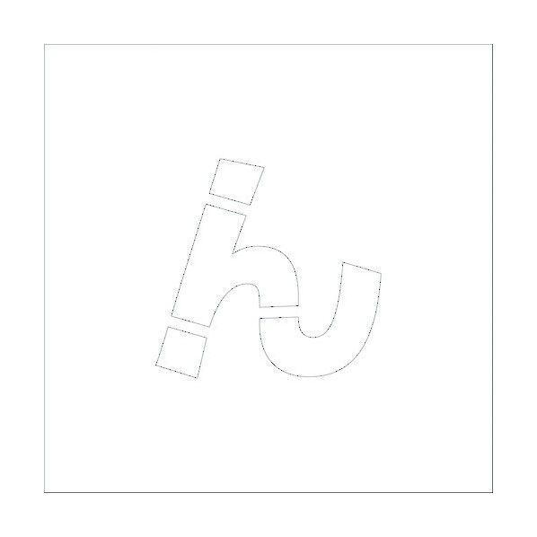 吹付けプレートH100 ひらがな ん 6300002690 1点