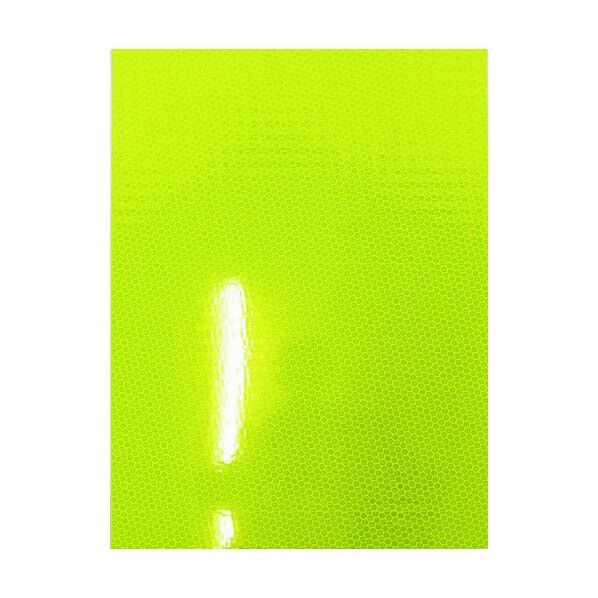 高輝度マイクロプリズム型反射シート W6513 蛍光イエローグリーン 6300004150 1点