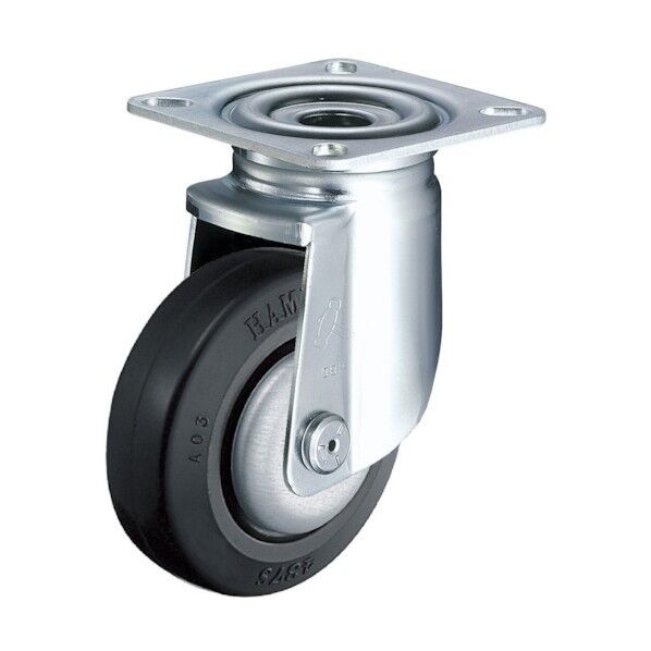 プレート式キャスター 自在 ゴムB車