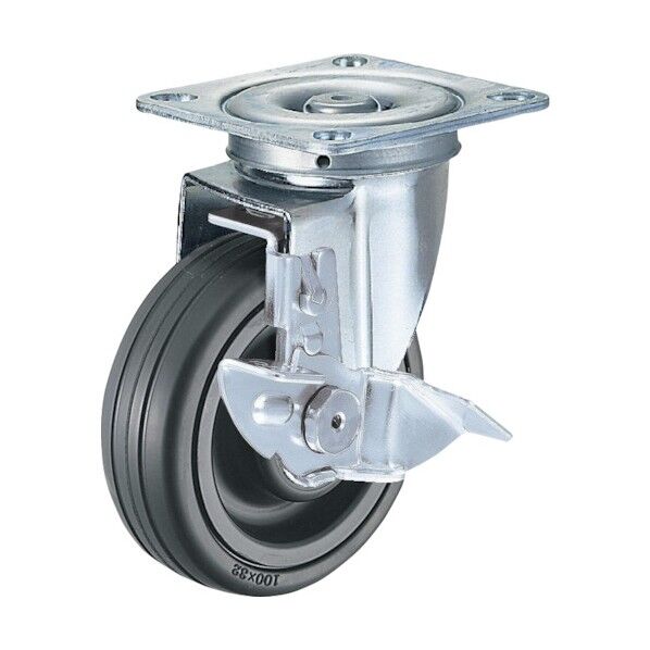 Sシリーズ自在SP付ゴムボールB車125mm 平戸車 413SCHR125 1個