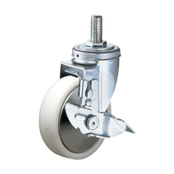 Sシリーズねじ込み自在SP付ナイロンB車125mm 平戸車 413SANRB125 1個