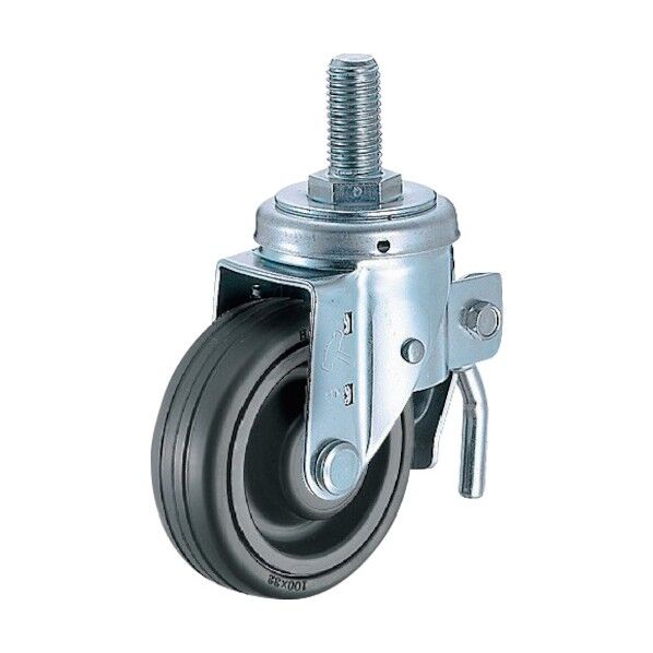 Sシリーズねじ込み自在SP付ゴムボールB車125mm 平戸車 615SACHR125 1個