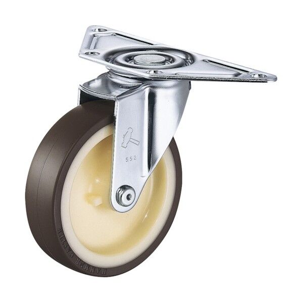 ハンマーキャスター Eシリーズコーナータイプ自在ウレタンB車100mm 平戸車 220EUB100 1個...