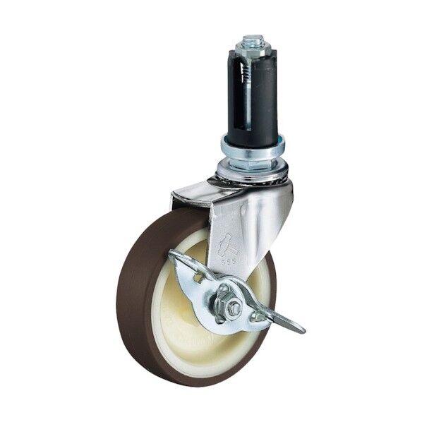 EUシリーズ自在SP付ウレタン車75mm 平戸車 4153EUUR75 1個